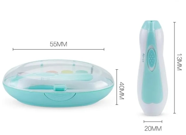 Lima eléctrica de uñas para bebés