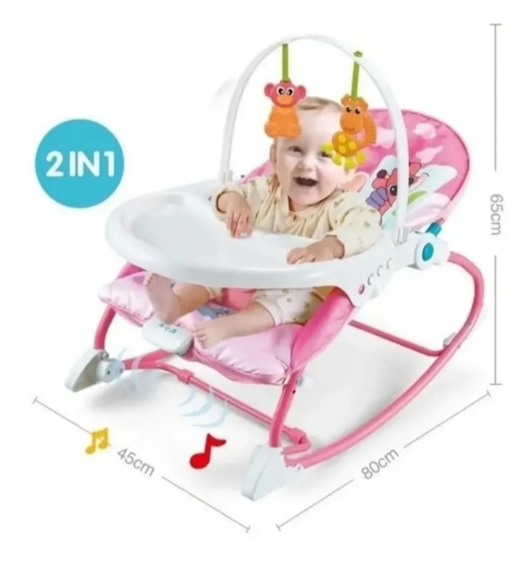 Silla mecedora 2 en 1 de bebé