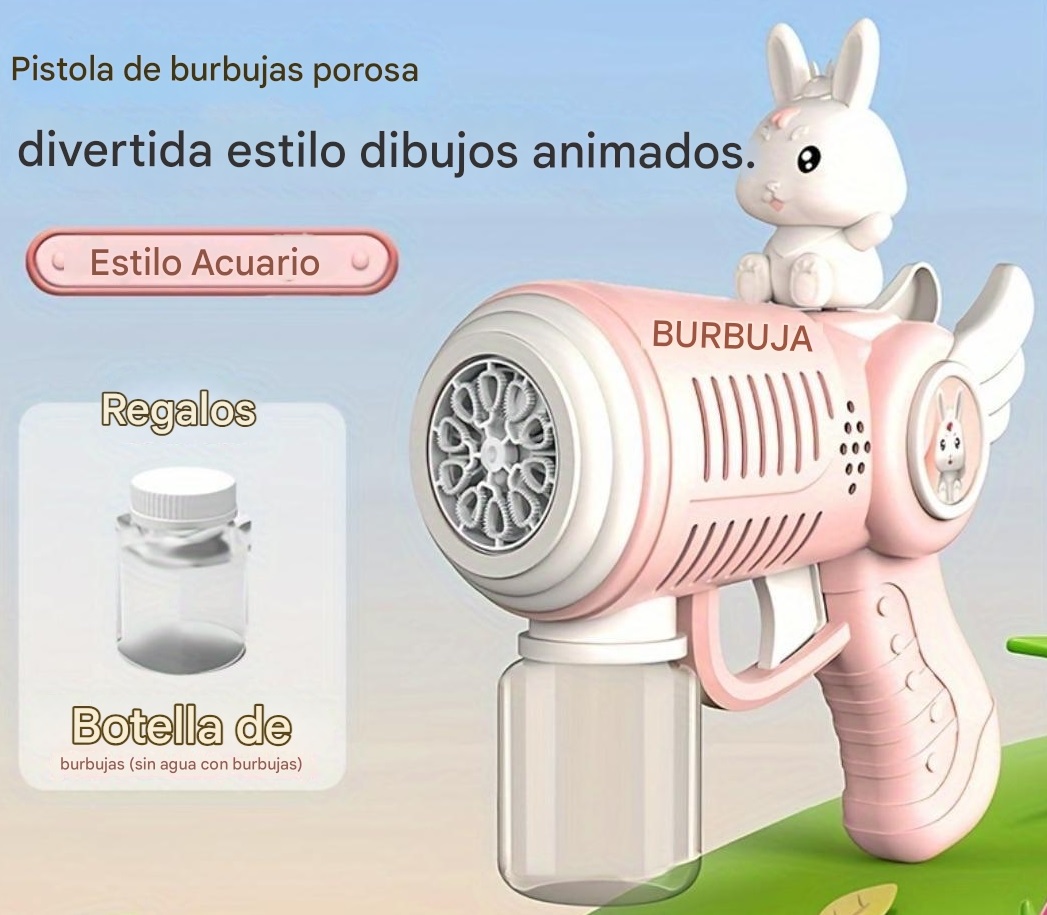 pistola burbujero de conejo para niños mundo infantil jeremy kids